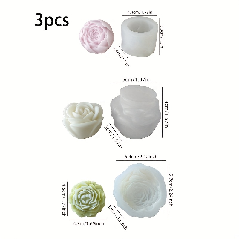 Soap Making Scents - Набор из 3 силиконовых форм для