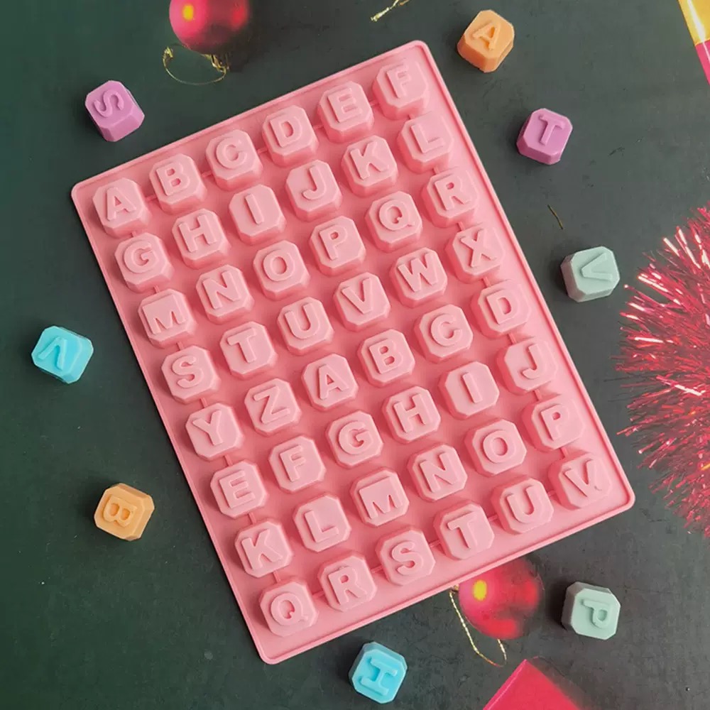 Soap Making Kits - 48-литер Enghish буква алфавита силиконовая форма