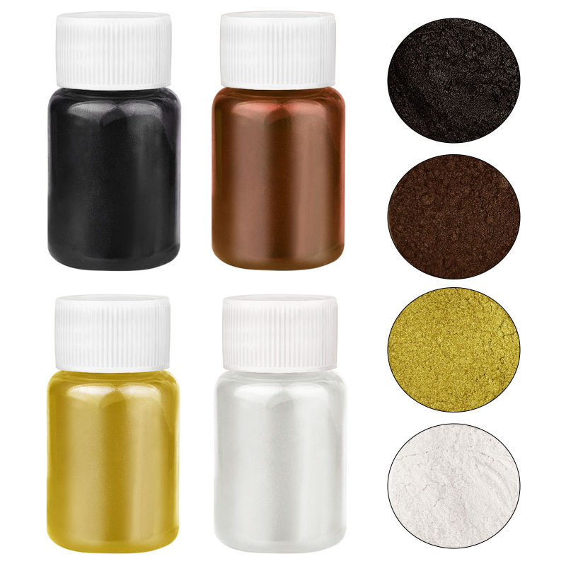 Набор из 4 цветов перламутровы – обзор и цена Mica Powder Colorant