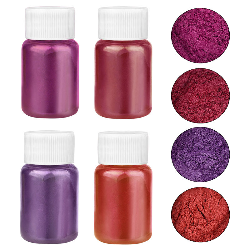 Набор из 4 цветов перламутровы – обзор и цена Mica Powder Colorant