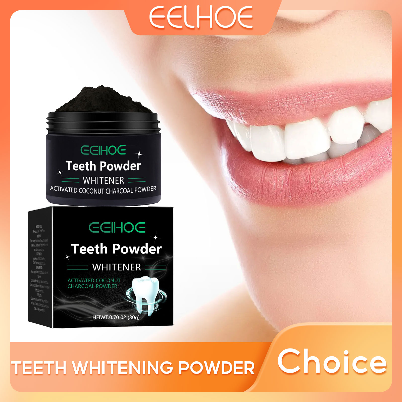 Угольный порошок EELHOE для от – обзор и цена Activated Charcoal Powder