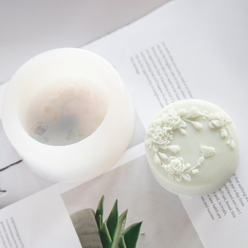 Круглая форма с цветком розы,  – обзор и цена Soap Making Scents