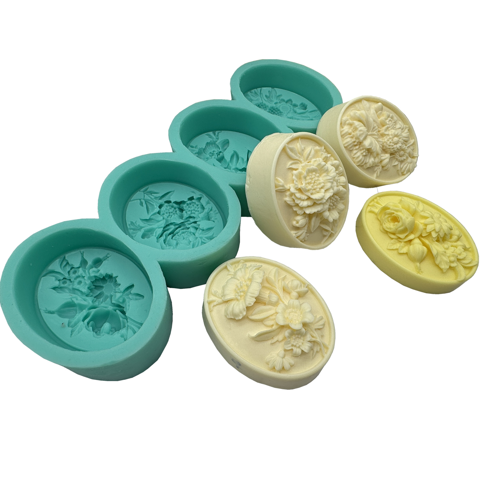 4 полости, овальный цветок, 3D – обзор и цена Soap Making Scents