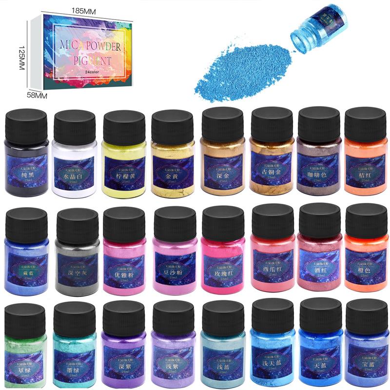Эпоксидная смола 24 цвета, кра – обзор и цена Mica Powder Colorant
