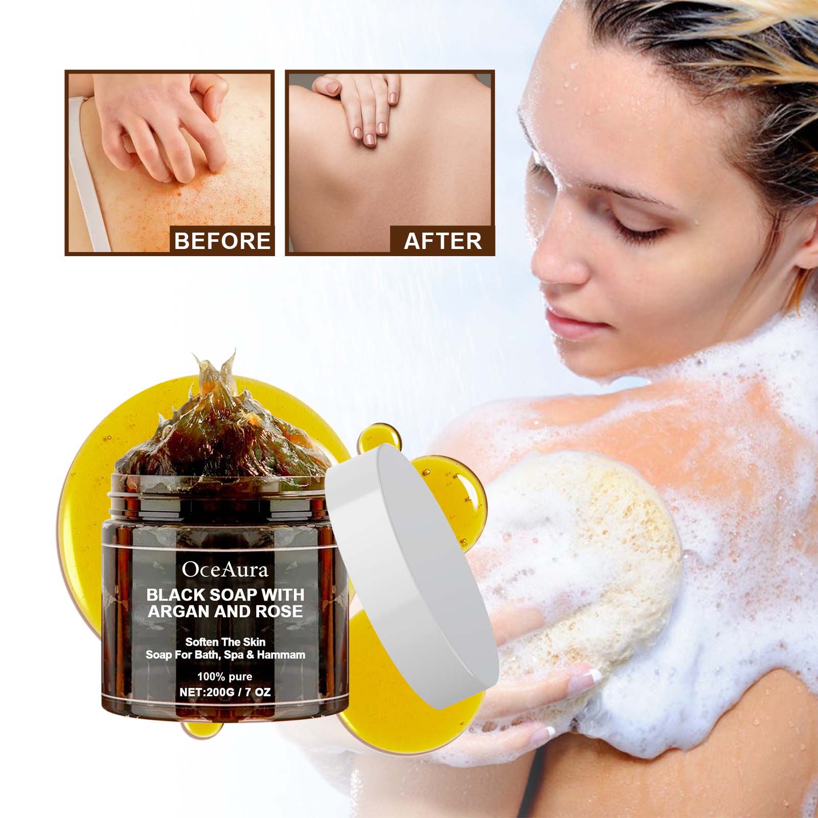 Черное мыло OCEAURA с арганой  – обзор и цена Soap Making Essential Oils